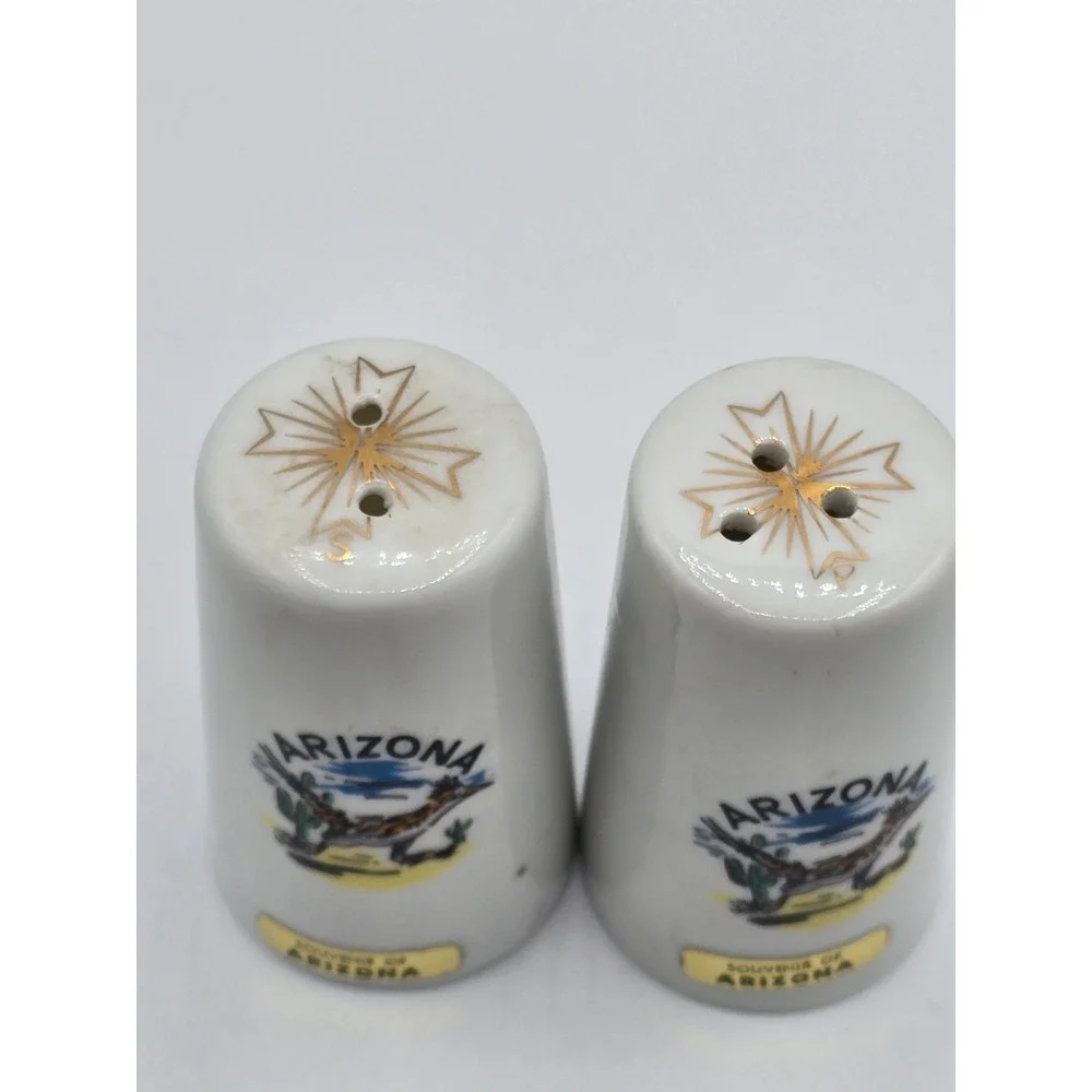 Arizona Roadrunner Vintage Salt & Pepper Shakers  souvenir State US‎ 3